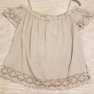 3/$12 ANTHROPOLOGIE Off the shoulder Top